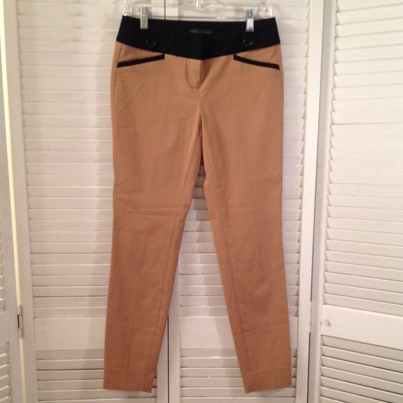 The Limited Pants - Tan Stretch Pants Exact Stretch Tan Black The Limited 2